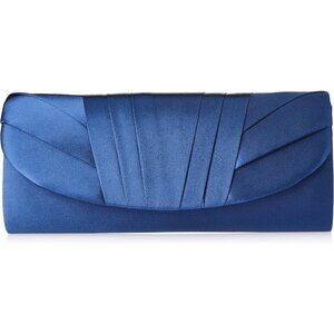 🆕Angel Satin Tuxedo Flap Evening Clutch for Women